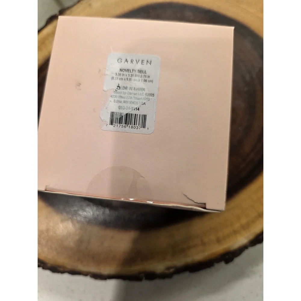 Carven‎ Novelty Blue Metal Desk Bell Glossy Finish Boxed 